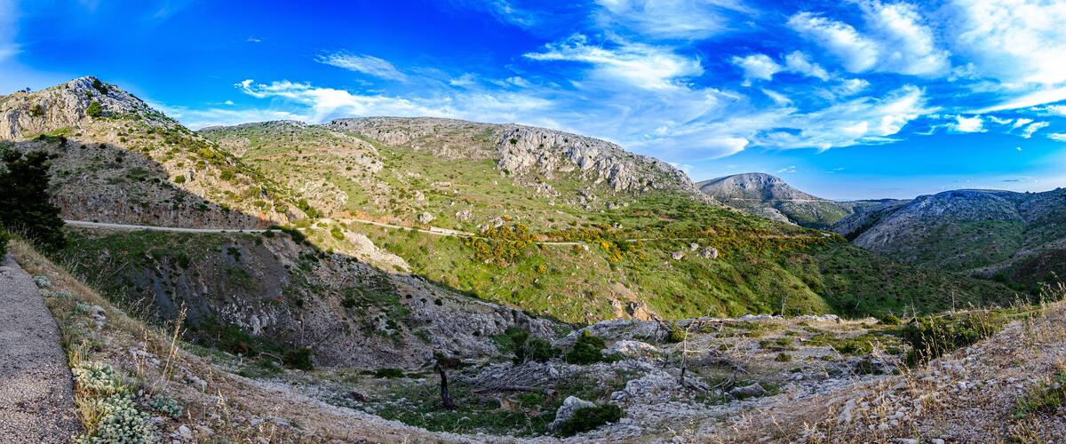 Athens Greece parnitha mount hdr landscape