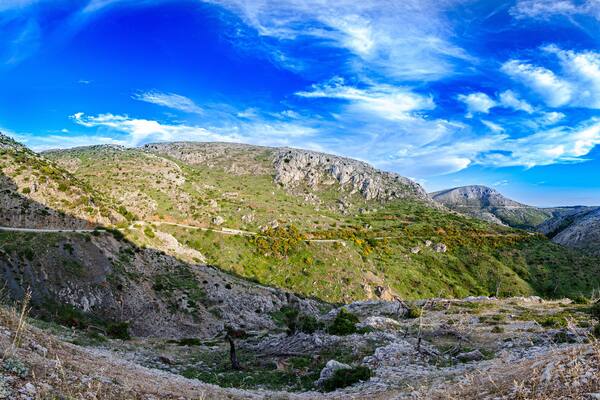 Athens Greece parnitha mount hdr landscape