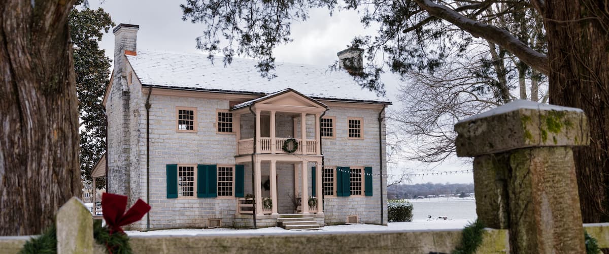 Rock Castle at Winter in the Snow