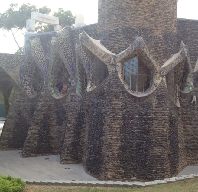 A not so well know Church by Gaudi about 25 minutes outside of Barcelona. Created for a town of factory workers that were paid in tickets that could only be spent locally in the town.