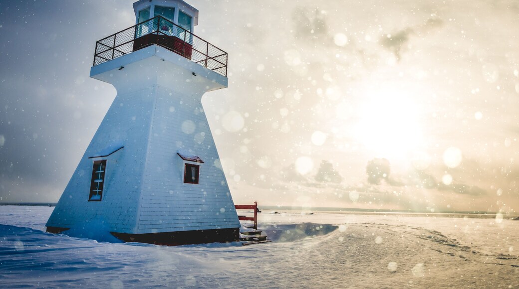 Lighthouse During Beautiful Sunny Day of Winter