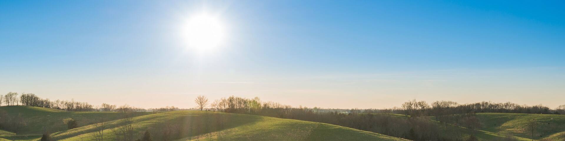 Sunset over Ketucky Farmland