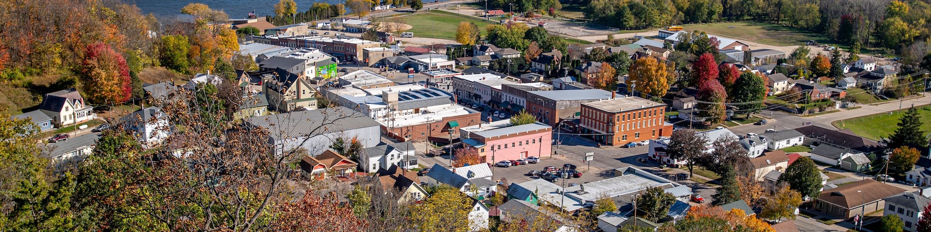 Elevated View of Lansing, Iowa