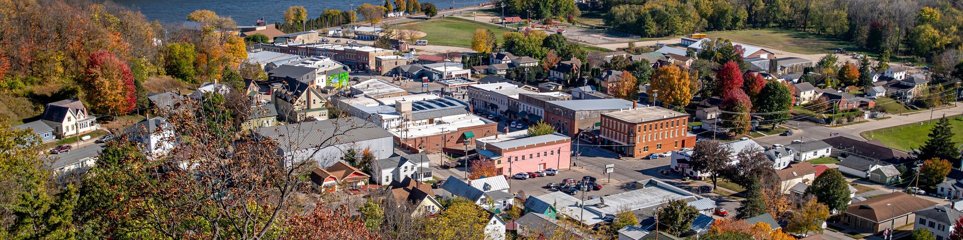 Elevated View of Lansing, Iowa