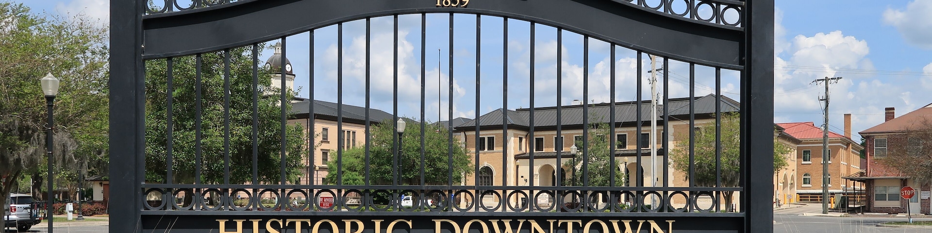 Gateway to historic downtown Lake City, Columbia County, Florida.