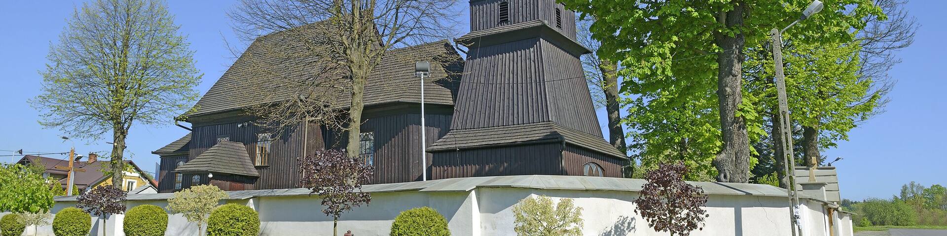 Wooden Saint Erasmus Church of Barwald Dolny. Barwald Dolny is a village in the administrative district of Gmina Wadowice, within Wadowice County, Lesser Poland Voivodeship, in southern Poland