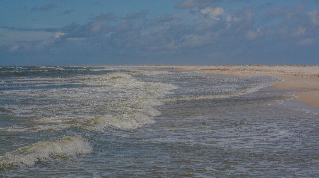 A beach of the Gulf of Mexico on Dauphin Island, Mobile County, Alabama