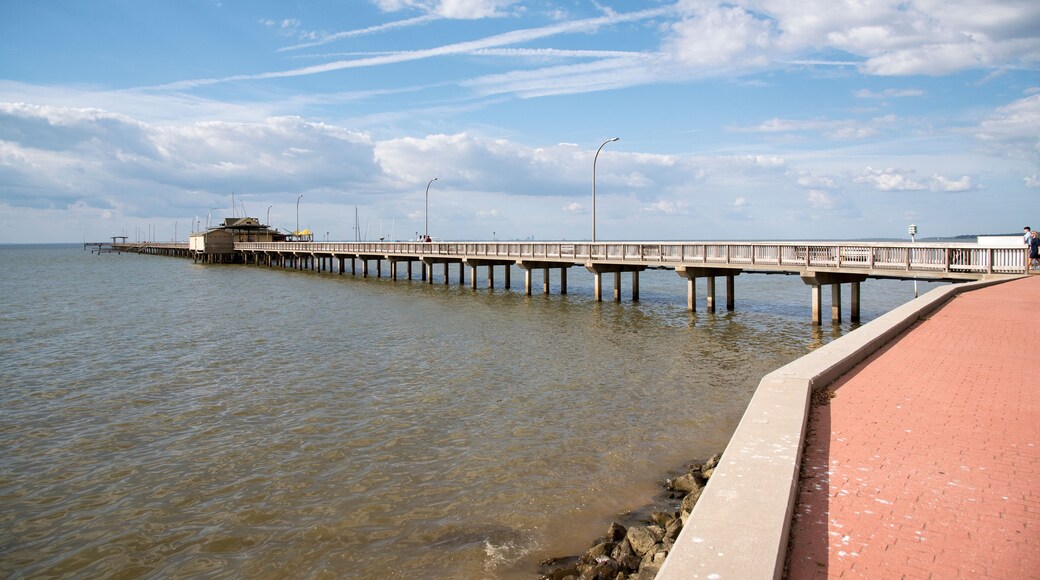 Fairhope Pier on Mobile Bay in Baldwin County Alabama USA.