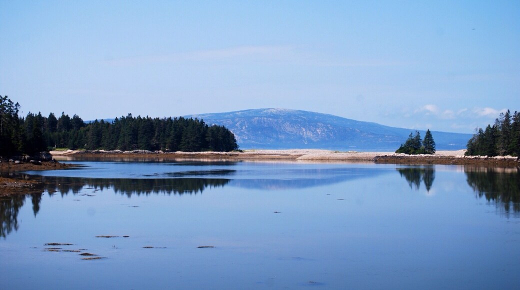 View fro the Schoodic area towards Cadillac Mountain.
