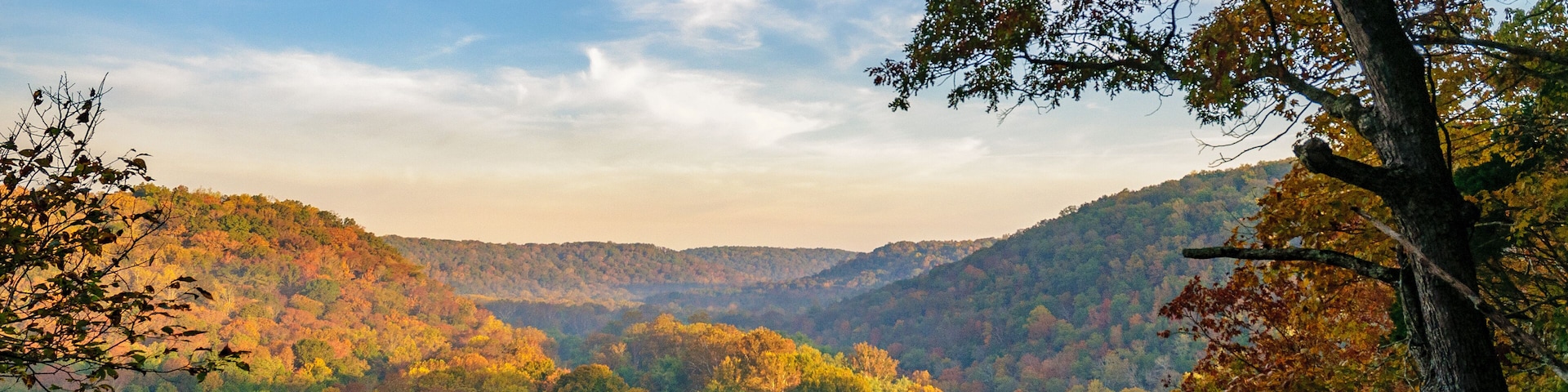 Morning Autumn Overlook of the Green River at Mammoth Cave National Park