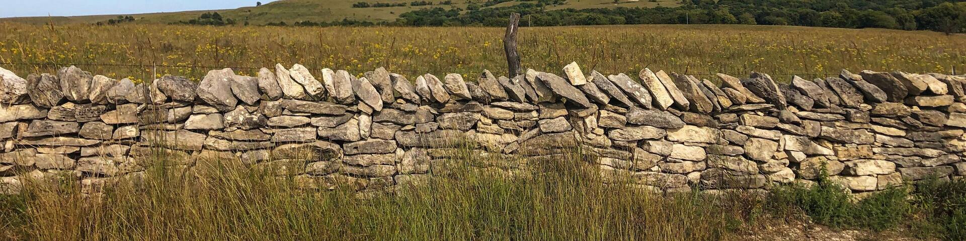 Scenic view of Historic Stone Walls in Wabaunsee County, Kansas