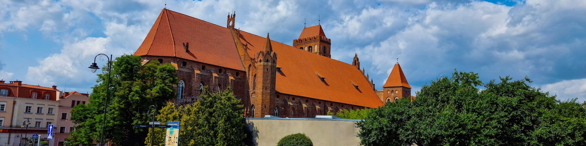 Kwidzyn, Poland - July 4, 2023: Cathedral in Kwidzyn. Poland