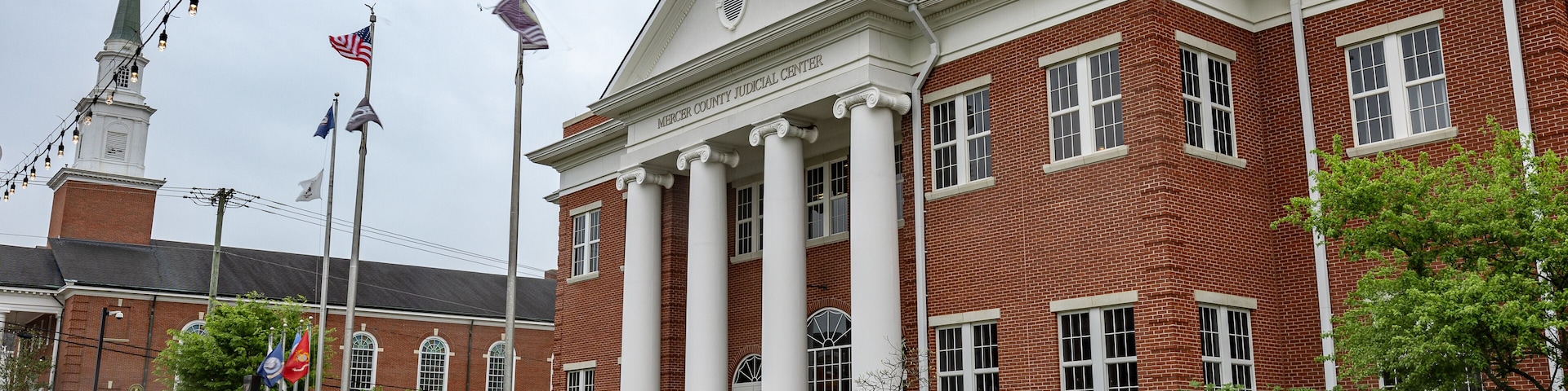 Government building in the rural city of Harrodsburg in Kentucky