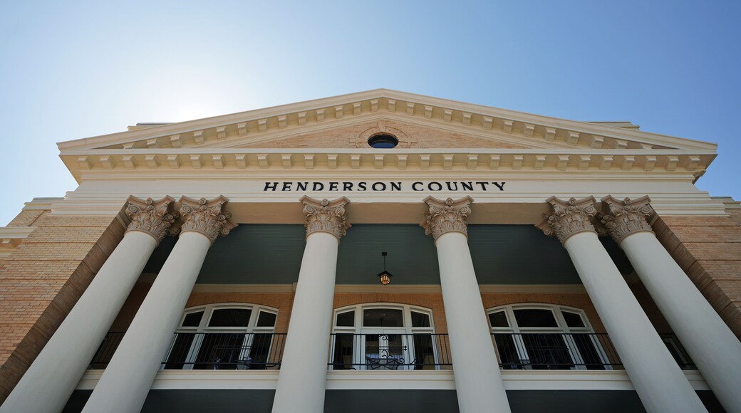The Old Henderson County Courthouse building in downtown Hendersonville , NC