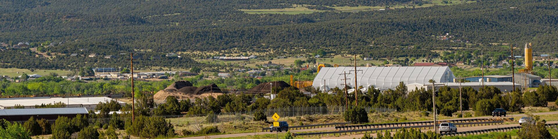 Sunny view of the rural landscape