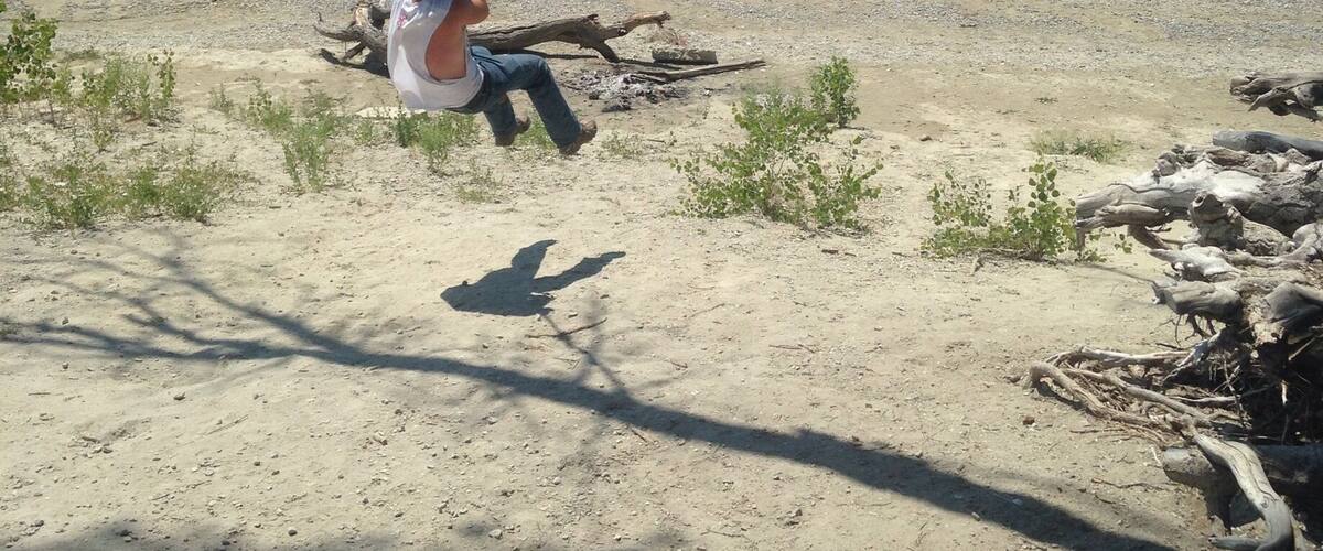 Small lake but lots of fun. Rope swing, which would be more fun if the water was higher. There is enough room to water ski, and several species of fish as well.