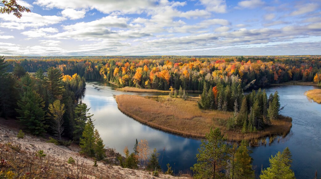 AuSable River Overlooking Foote Pond - Huron National Forest - Iosco County Michigan