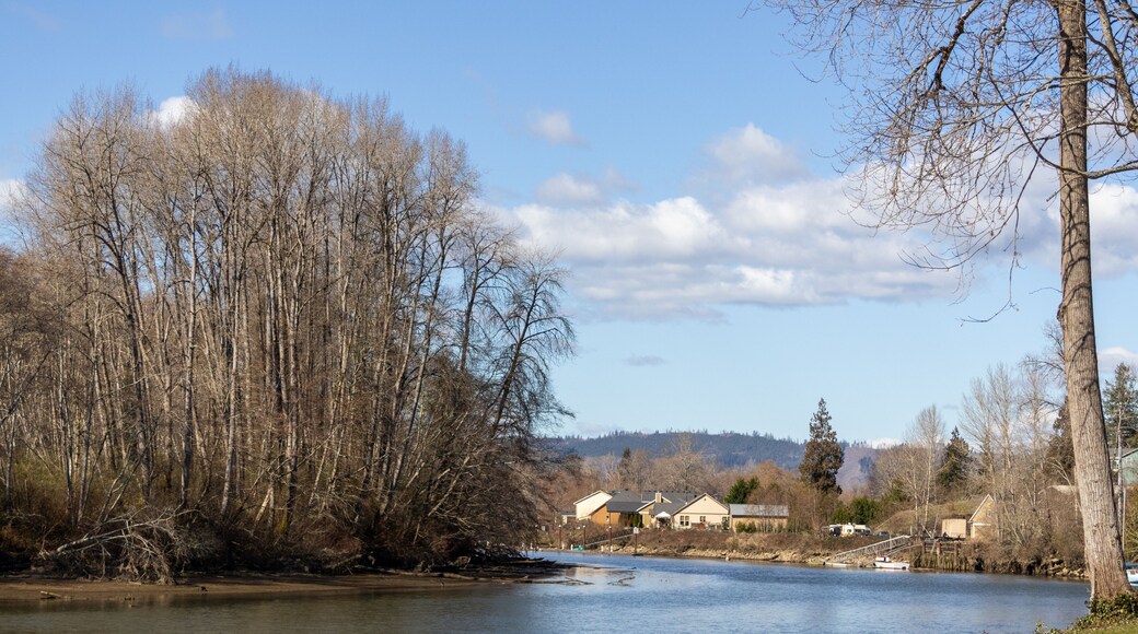 Columbia River at Cathlamet Washington State USA