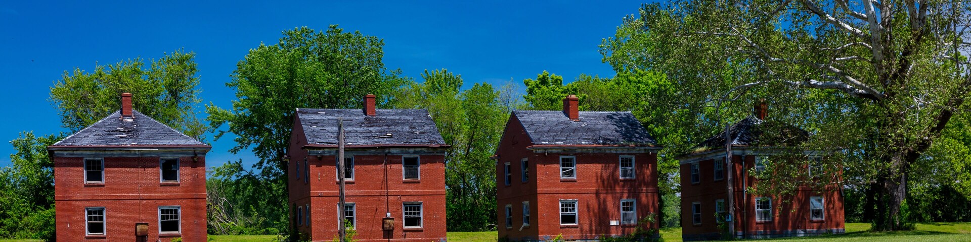 MAY 17 2019, GASCONADE COUNTY, MISSOURI USA Deserted factory in Gasconade County Missouri along trail where Lewis and Clark stopped