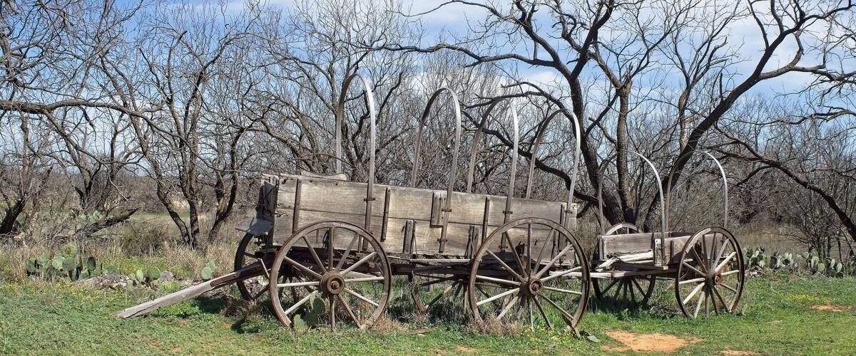 Old Wagon at Ft. Phantom in Jones County TX not far from Abilfene, TX