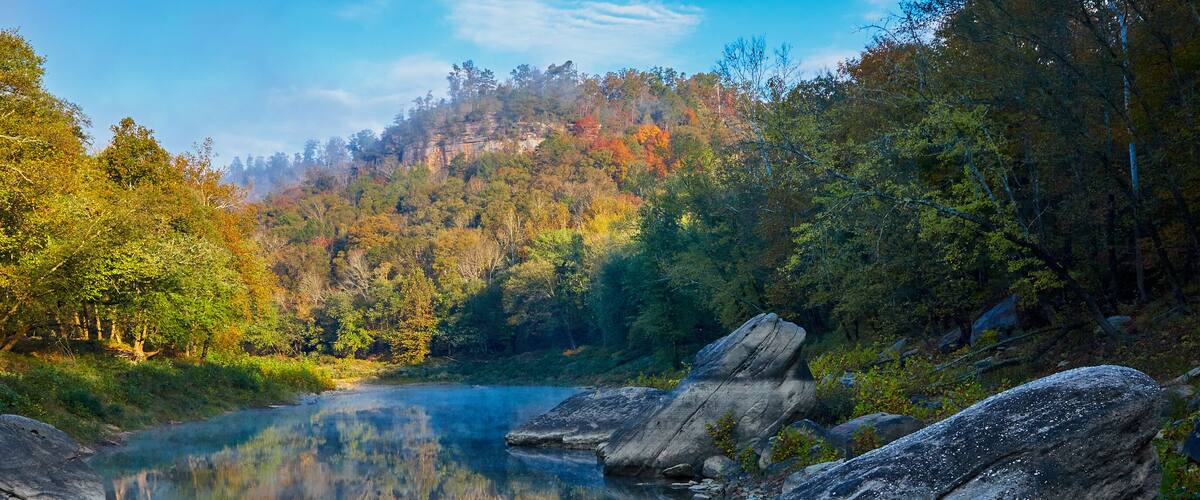 Foggy Morning on The Rockcastle River, KY.