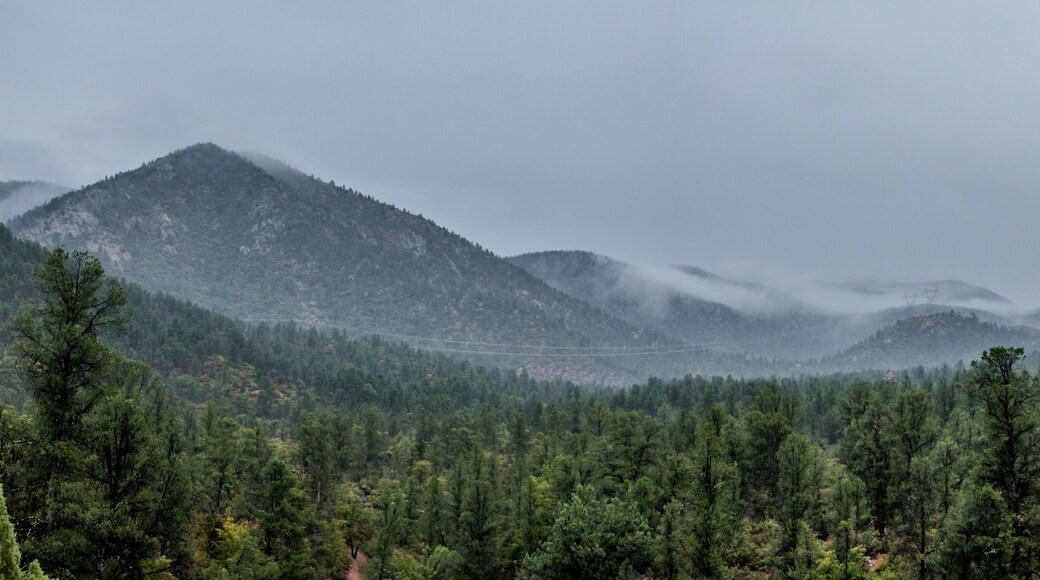 The Mogollon Rim mountain range in Tonto National Forest. Near Payson, Gila County, Arizona USA