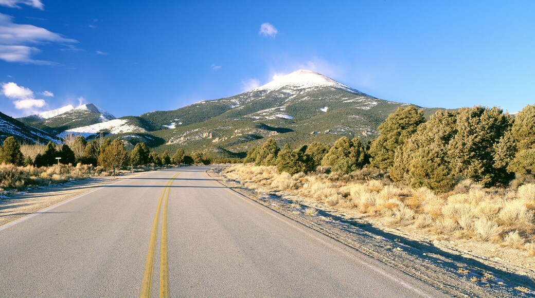 Road To Great Basin National Park, Nevada, in February