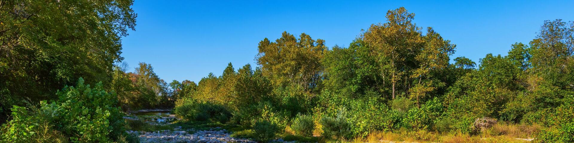 Creek in Adair County, Stilwell, Oklahoma, United States