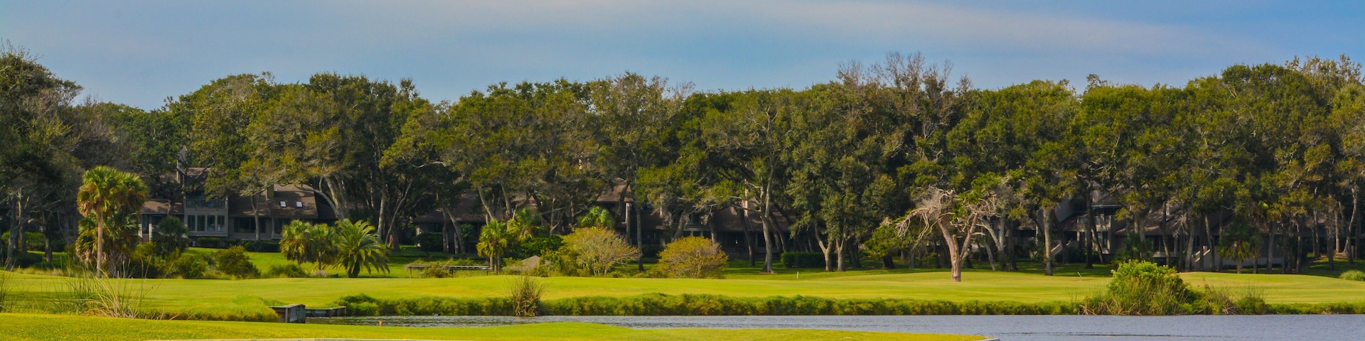 Community reservoir in Frankintown Nassau County Florida, near the Atlantic Ocean.