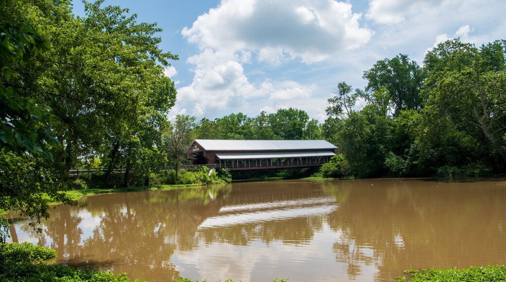 Little Darby Creek Covered Bridge in Madison County, Ohio