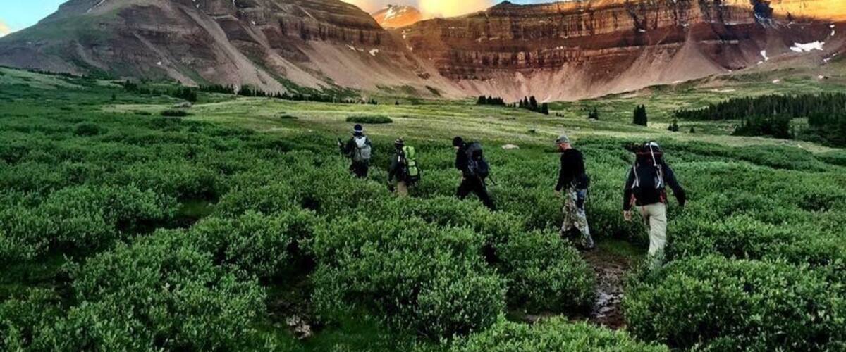 What an awesome backpacking trip in the Unitas. I snapped this photo early morning heading towards Gunsight Pass on our way to ascend Kings Peak. Kings peak is the highest point in Utah at 13,534 ft. The sunrise lit up the Peak in the distance like a beacon guiding us to this surreal place.
#utah #lifeelevated