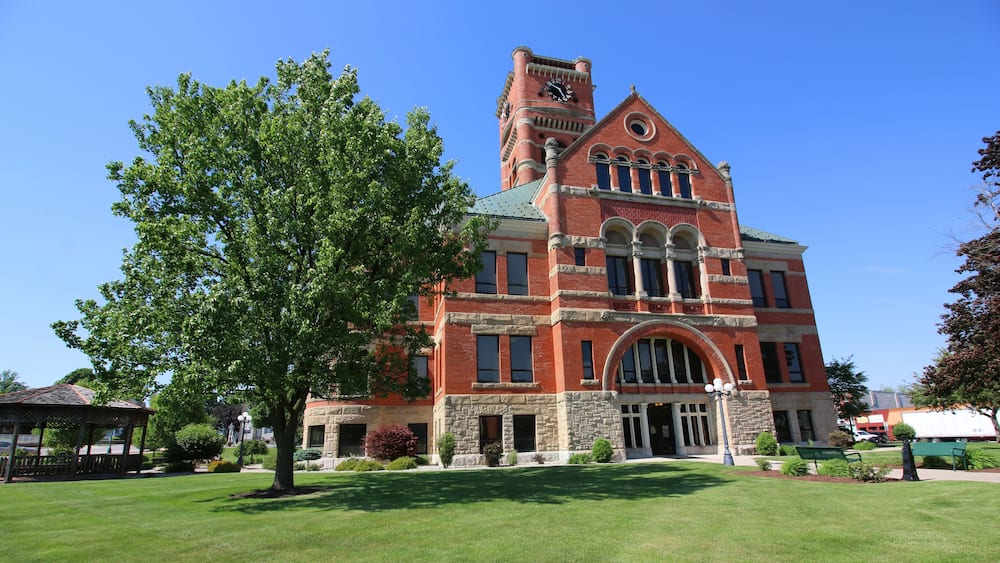 The Noble County Courthouse is a historic courthouse in Albion, Noble County, Indiana.