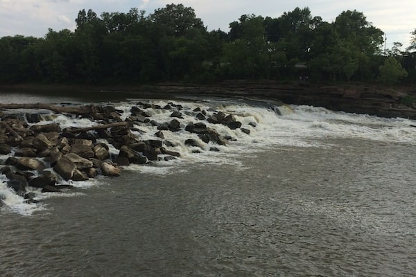Love visiting this place. You can take the small ferry over to this side of the dam and stand on the old wall between the river and the old locks.