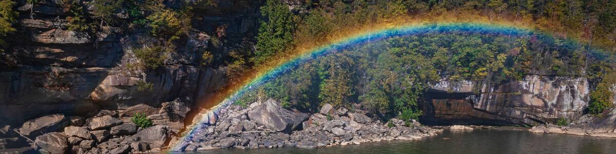 656-25 Double Rainbow on the Cumberland