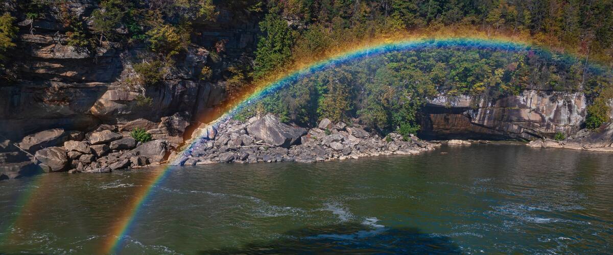 656-25 Double Rainbow on the Cumberland