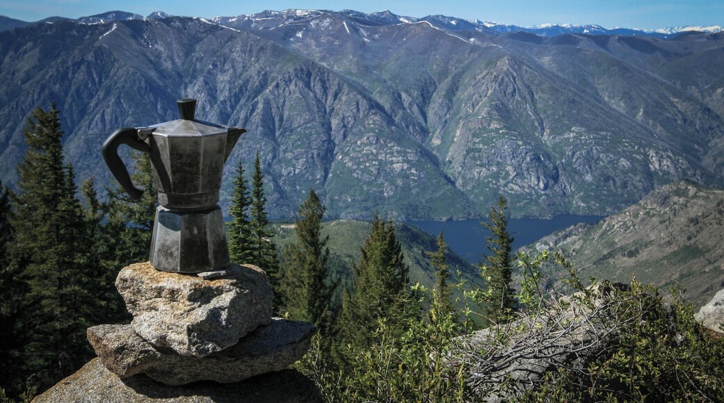 This little Moka Coffee Pot has lasted over 10 years of backpacking/camping fun. It withstands the heat of a campfire and survives being thrown off the side of a mountain. It's such a handy thing to have when you want a cup of coffee to enjoy with a beautiful sunrise at the top of a mountain. #LifeAtExpedia #coffee #campinggear