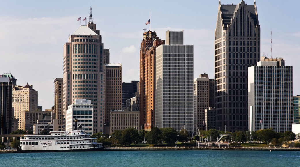 Downtown Detroit Michigan Skyline