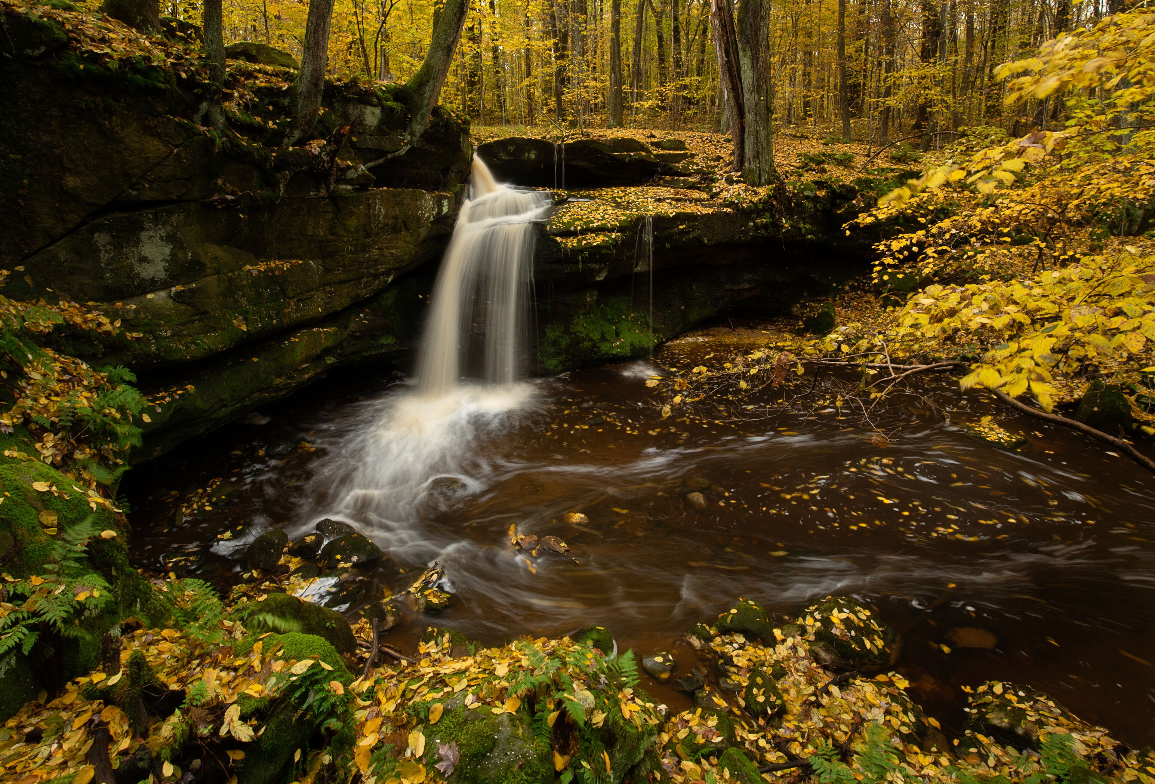 Affelder Falls in Geauga County, Ohio