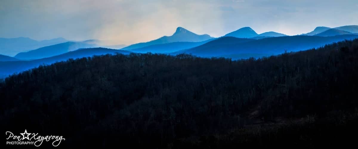 U can see the burning Shortoff Mountain from Beacon Heights overlook.