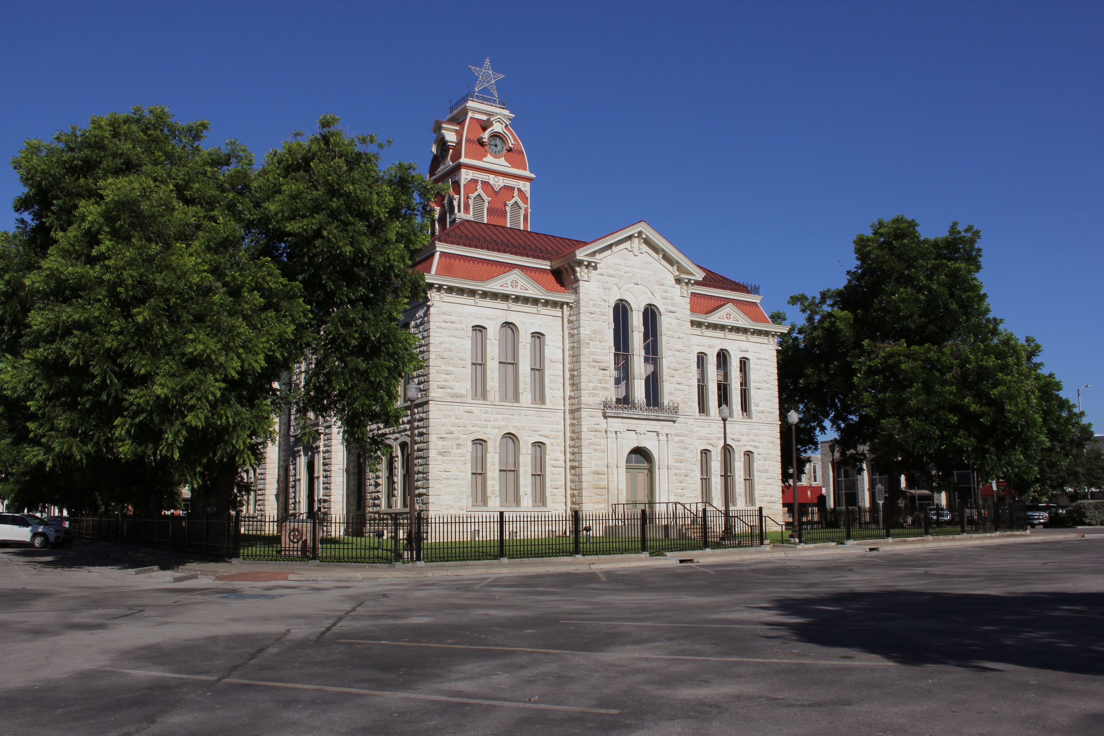 Historic Lampasas County Courthouse in Downtown Lampasas, Texas