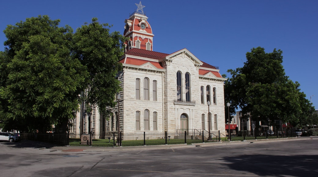 Historic Lampasas County Courthouse in Downtown Lampasas, Texas