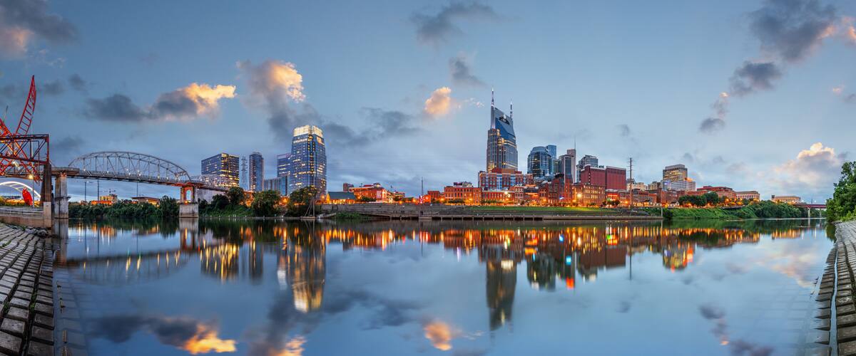 Nashville, Tenessee, USA on the Cumberland River