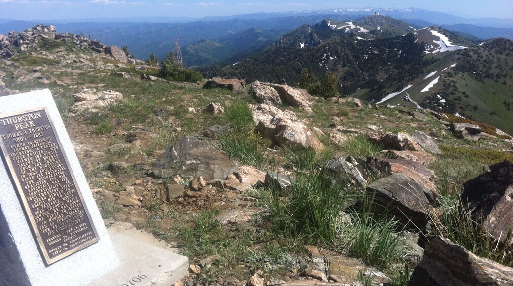 Greetings from the highest point in Davis AND Morgan counties! Accessed via Francis peak or fernwood park. #thurstonpeak