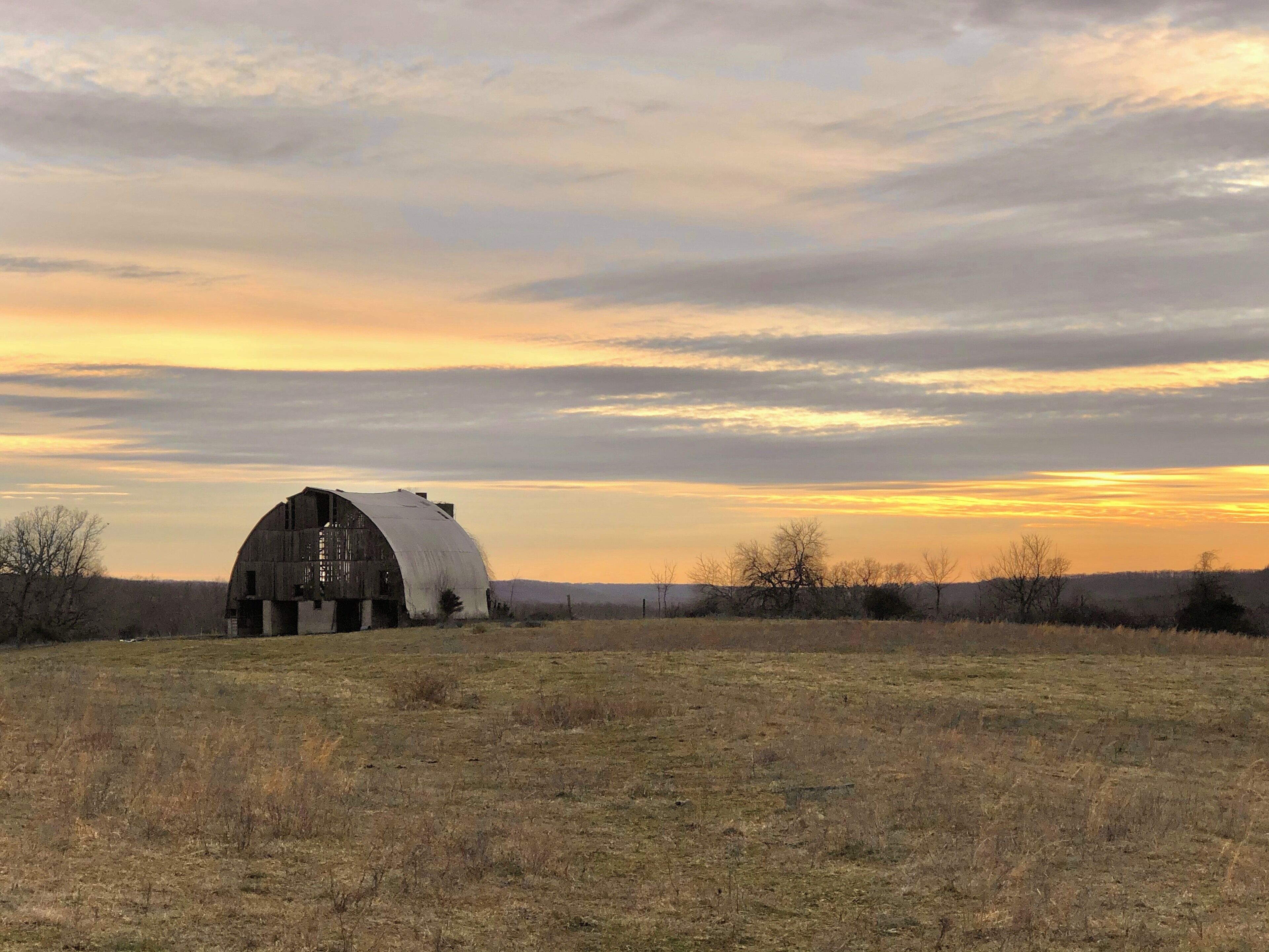 Beautiful sunset leaving the Compton Hollow Conservation Area