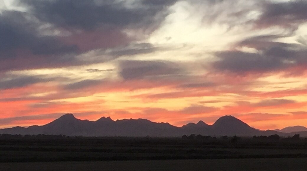 This is what I like to call my own personal mountain range. I live in Yuba City and these are the Sutter Buttes. I think this mountain range defines our small town. This is the smallest mountain range in the world:)