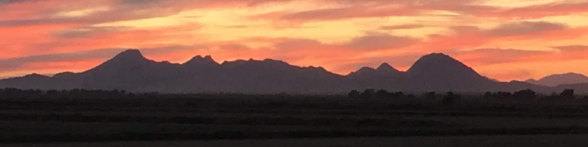 This is what I like to call my own personal mountain range. I live in Yuba City and these are the Sutter Buttes. I think this mountain range defines our small town. This is the smallest mountain range in the world:)