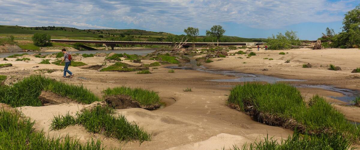 May 26, 2019 Spencer Dam Nebraska after the dam broke Boyd County and Holt County by 281 highway near Spencer Nebraska
