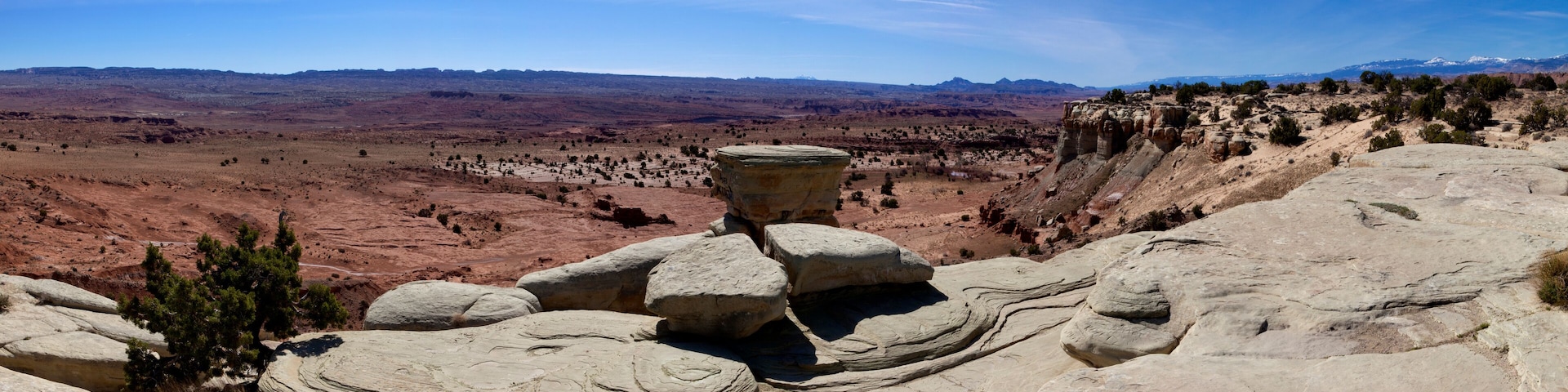 Pamoramic view of the San Rafael Reef in Emery County in central Utah, part of the Colorado Plateau.
