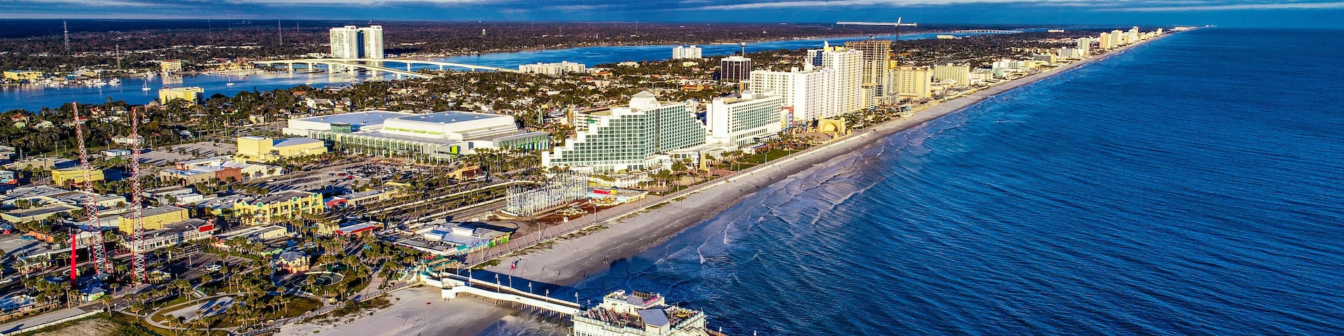 Aerial View of Daytona Beach, Florida FL