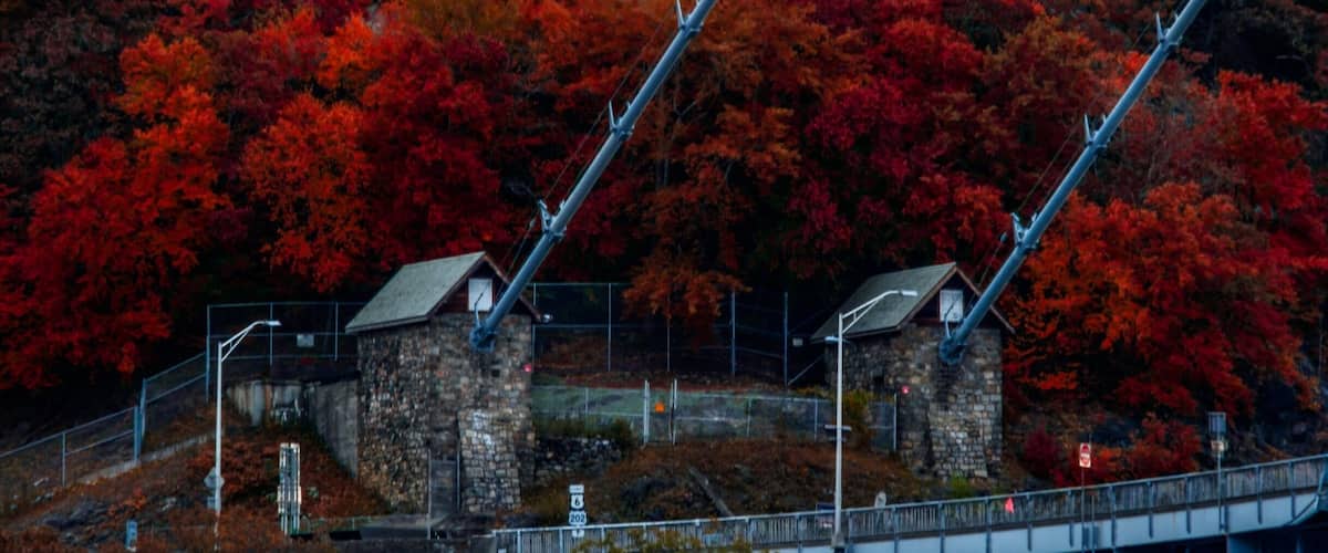 Sunrise at the beautiful Bear Mountain Bridge in Ny state. About 45 minutes north of NYC. #GreatOutDoors #Travel #Fall #Landscape #Color